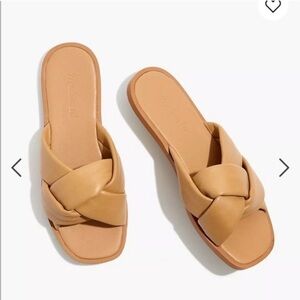 Madewell Jayna Braided Slide Sandal/Size 9/Amber Brown
